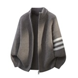 2026秋季新款时尚针织开衫男长袖运动风格宽松圆领青少年毛衣，男装针织衫/毛衣，星座614