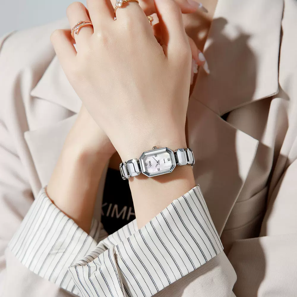 歌迪手表女简约女士石英表轻奢小众小冰糖生日礼物送礼