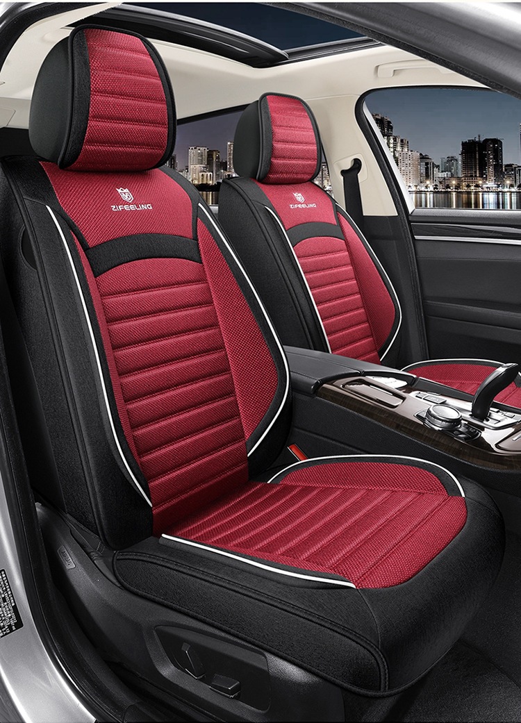 2026 new all-inclusive, all-cotton car seat cushion, suitable for all seasons, comfortable, breathable, and soft seat cover, model F-36