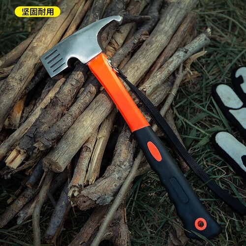 Outdoor camping tent canopy hammer multifunctional nail puller hammer safety hammer camping hammer hawk beak hammer ground nail hammer