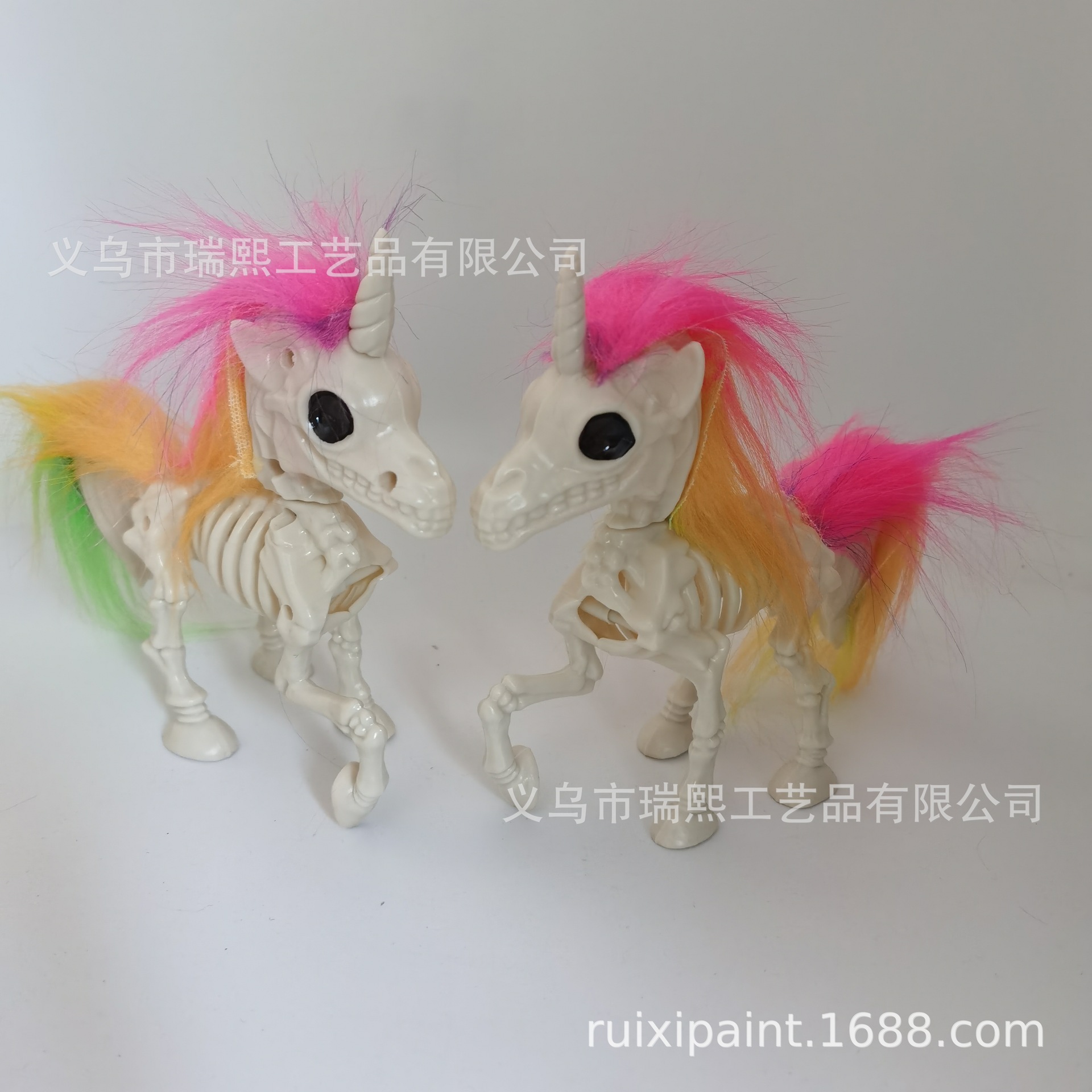Plush lifelike skeleton