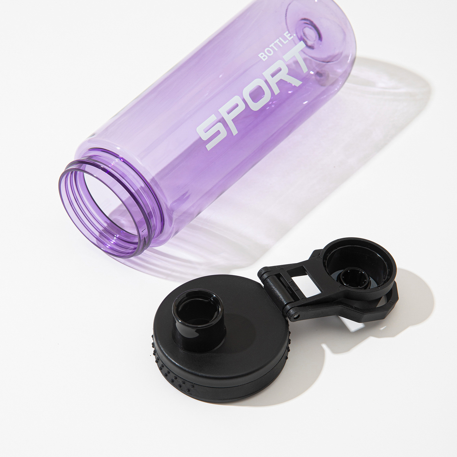 Tazas de agua para hombres y mujeres, botellas de agua de plástico de gran capacidad, estudiantes, resistentes a caídas y a altas temperaturas, deportes de verano, fitness, taza de espacio, taza de té