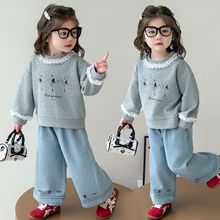 女童秋装2025套装两件套新款韩版洋气儿童卫衣宝宝夏装秋季现货
