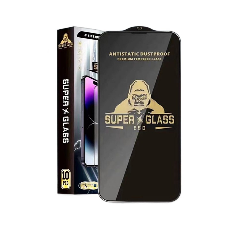 17 para iPhone 16 17 película de templado Apple 14promax HD 12 pantalla completa 15 13 huellas dactilares a prueba de polvo