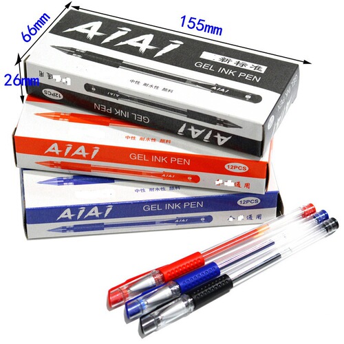 Office neutral pen, 0.5mm bullet-tip ballpoint pen, black European-standard pens in boxed sets—wholesale for accounting and finance use