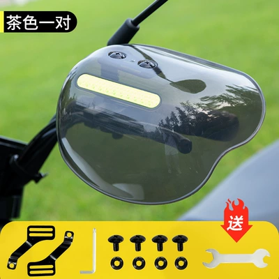 Electric Vehicle Hand Guard Waterproof Windshield Battery Motorcycle Handlebar Cover Sunshade Rainproof Anti-Fall Protective Gear Universal for All Seasons (Motorcycle Safety Supplies) - 1688f05-round-hand-guard