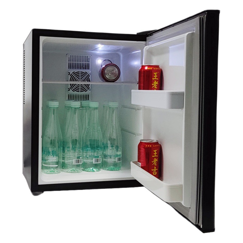 Venta al por mayor 110vBC-30C habitación de hotel pequeño refrigerador semiconductor congelador puerta de vidrio fresco-mantenimiento muestra gabinete con cerradura