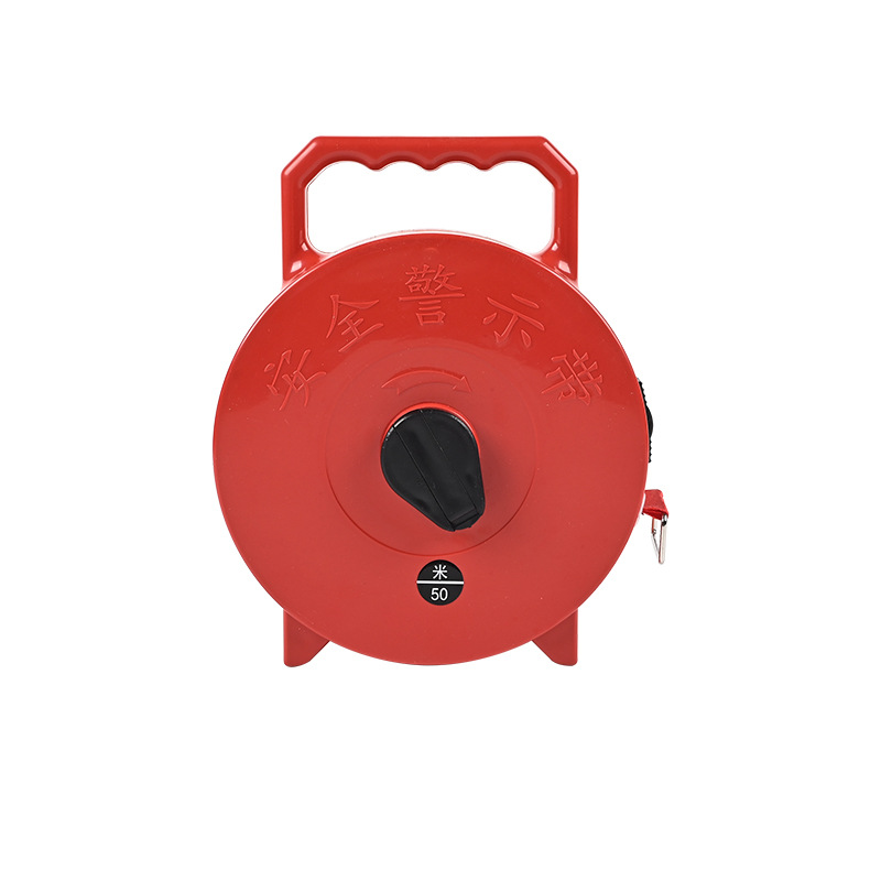 Electrical Construction Safety Warning Tape Isolation Line Canvas Round Box Portable Magnetic Retractable Isolation Warning Line Manufacturer