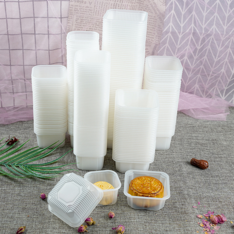 厂家批发加厚加高月饼托蛋黄酥雪媚娘包装盒流心月饼吸塑塑料底托