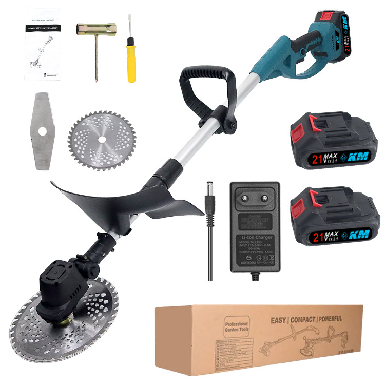 锂电割草机无刷割草机家用除草机手持电动打草机园林修剪机充电式