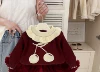 Single large cherry sweater