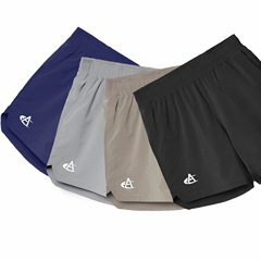 Stretch quick-drying breathable sports pants for men's summer fitness training American basketball shorts below the knee running three-point pants