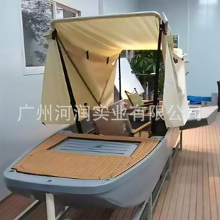 Outdoor Popular Tourist Attraction Boat Sunshade Canopy Cruise Accessories Tent Stackable Boat Sun and Rain Protection Tarp