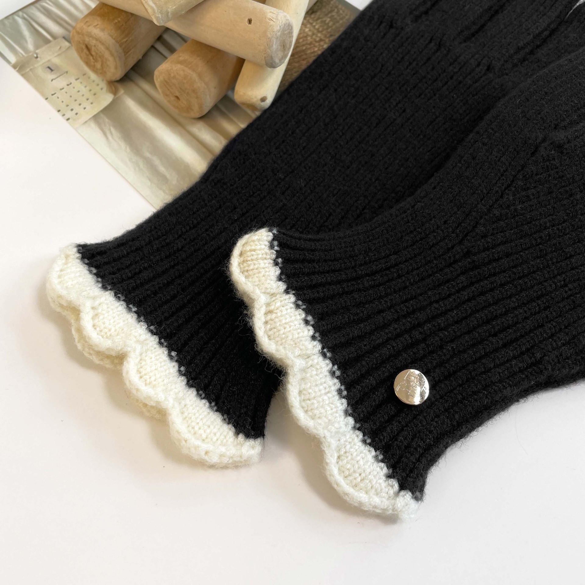 Gestrickte Handschuhe Für Damen Warme Winter-wollhandschuhe_voghion.com