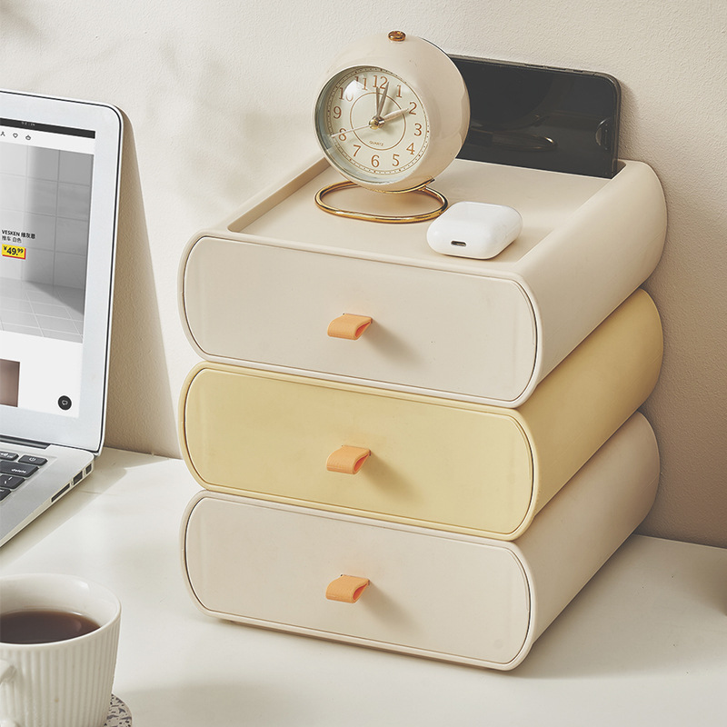Caja de almacenamiento de escritorio cajón Escritorio de oficina papelería caja de organización dormitorio sala de estar entrada almacenamiento misceláneas rack de almacenamiento