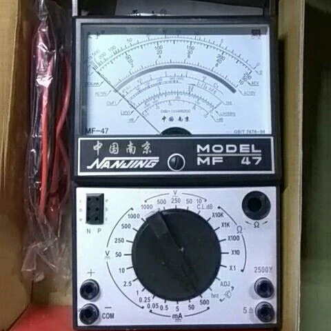 Металлический измеритель MF47 с внутренним магнитным указателем-мультиметр сильный и чувствительный