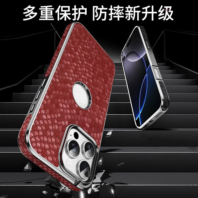 Совместимая с iPhone 16 кожаный чехол для телефона, защитный кожаный чехол, 16прмх, натуральная кожа, iphone, крупный скот, защитa от падения