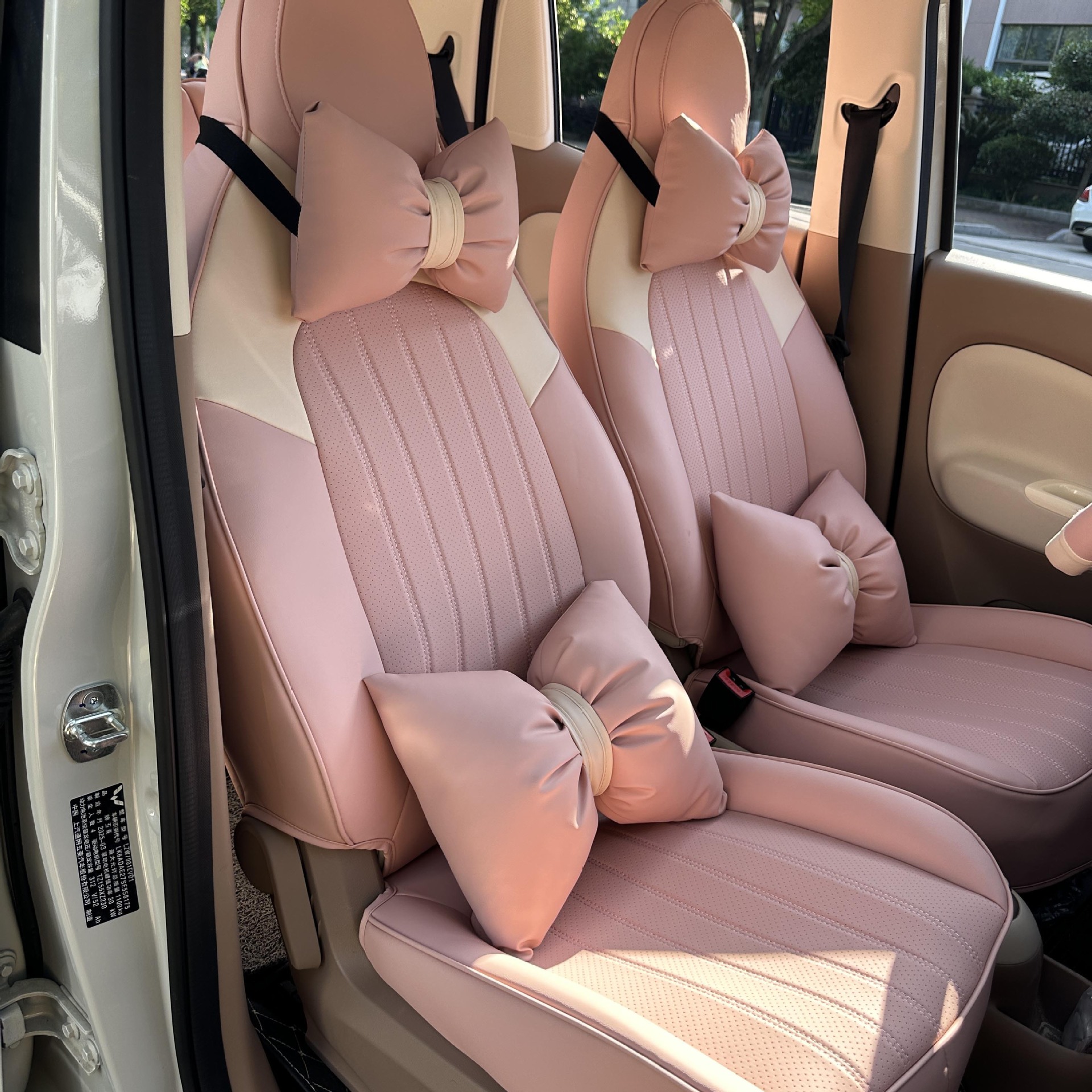 25 Models of Wuling Hongguang Mini Seat Covers, Four-Door Version, Fourth Generation Special Seat Covers, Mini Macaron Breathable Car Seat Cushions
