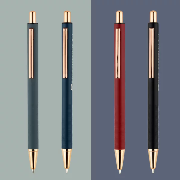 Nordic style press metal gel pen lettering logo advertising pen business gift pen office stationery light luxury