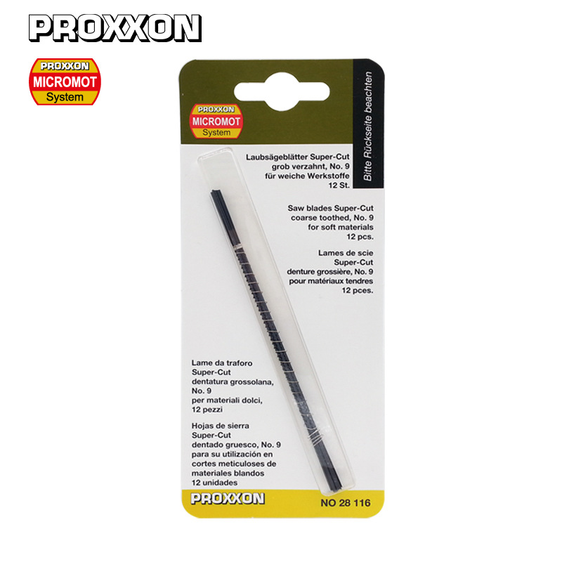 [28116]德国PROXXON130mm细齿切割木头塑料有机玻璃金属曲线锯条