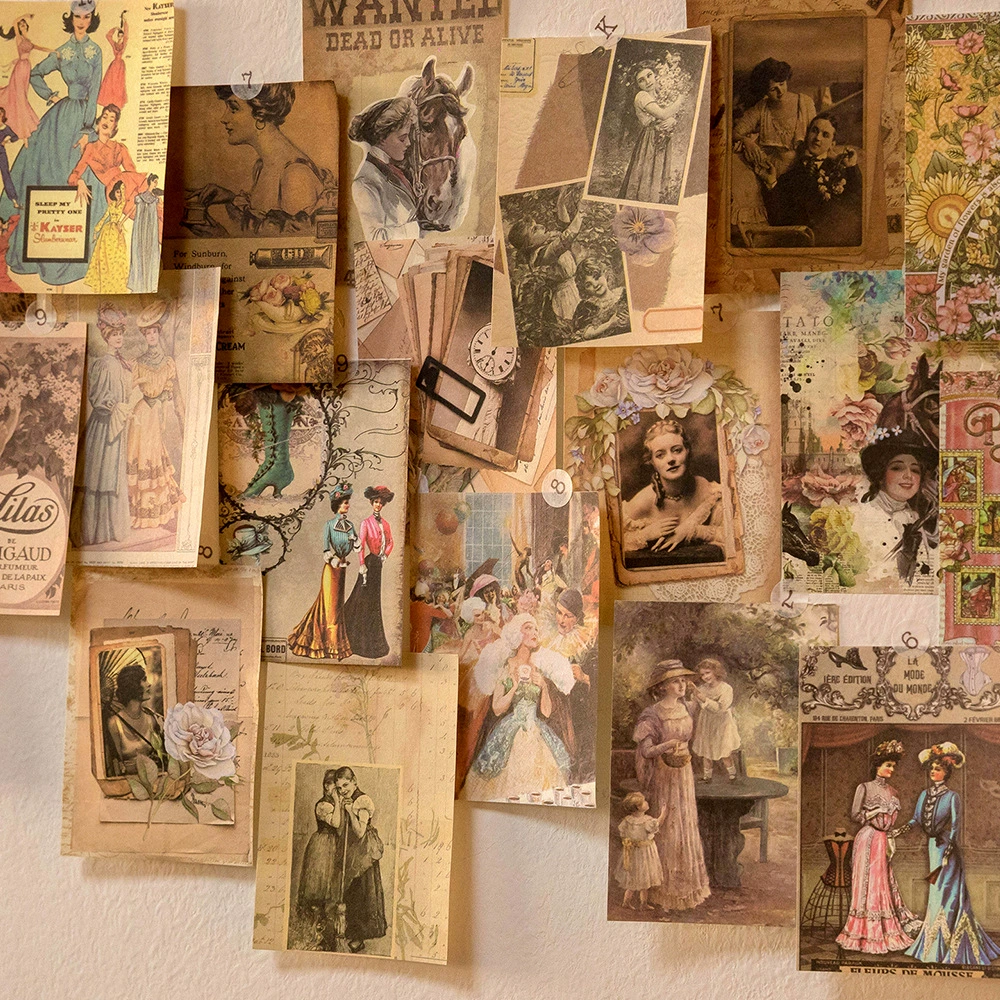 «Mo Mo Cross -border Retro Private Collection Series 100 Shooting Vegetarian Paper Material Paper Note, Plant Flower Manager Accounts»