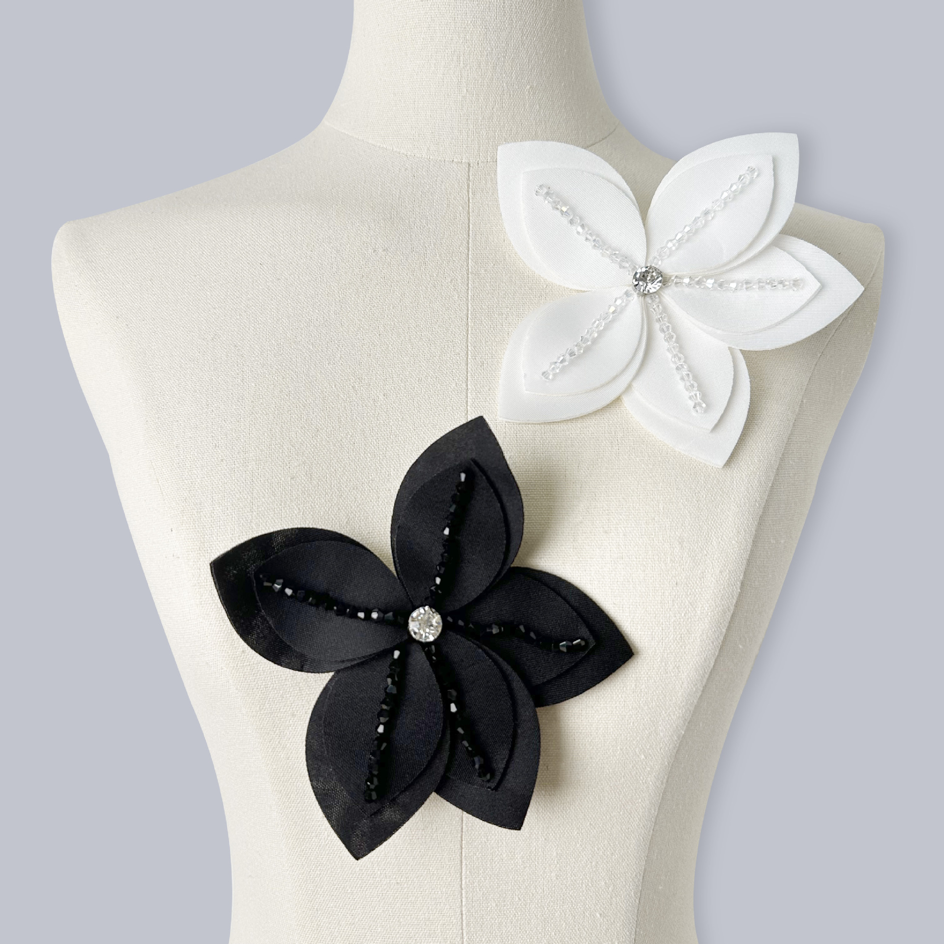 Blanco y negro cuentas de clavos estereoscópicos rosa vestido de boda vestido vestido vestido de baile Lolita accesorios accesorios tocado