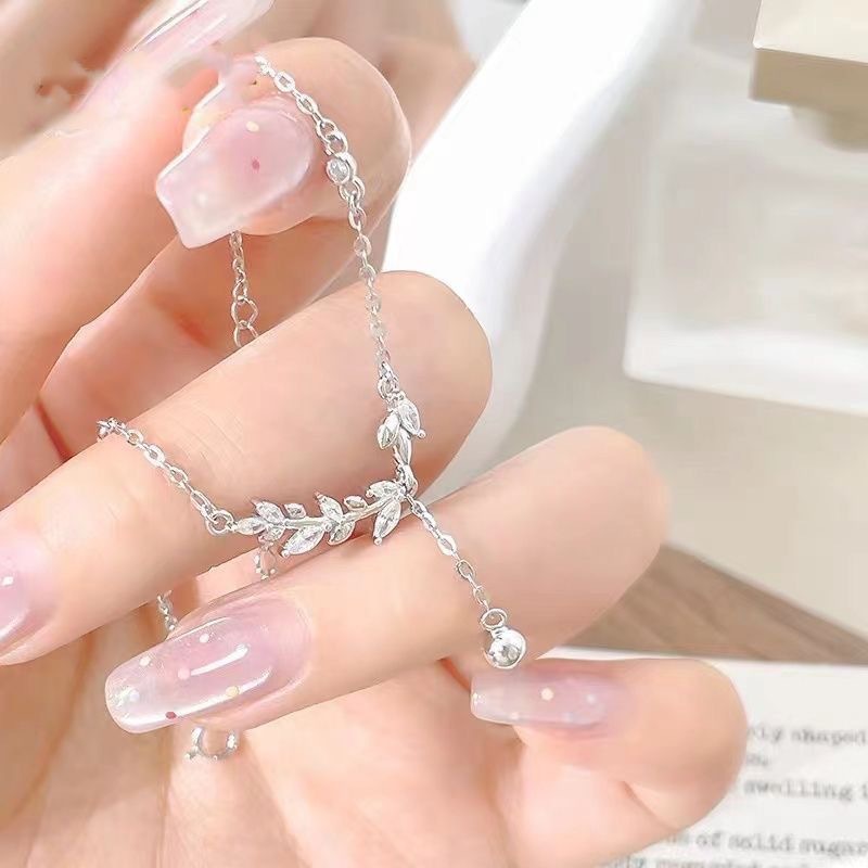 "May You Have Peace Every Year" Wheat Ear Bracelet - A Luxurious, Niche, Instagram-worthy, Exquisite Birthday Gift for Girls, Perfect for Students.