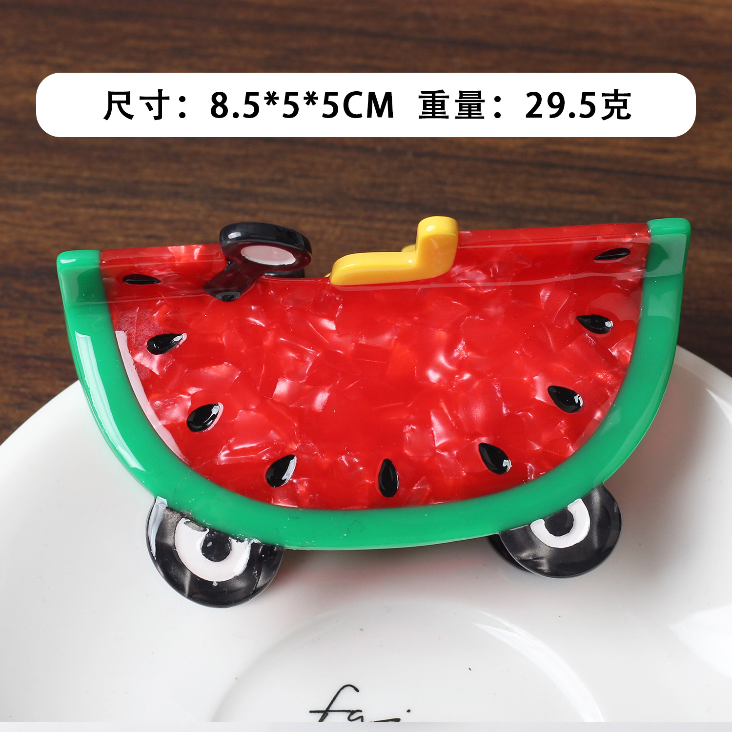 Aitong diseño creativo divertido de dibujos animados fruta horquilla de coche clip de agarre de ácido acético de alta calidad clip de tiburón de niña linda