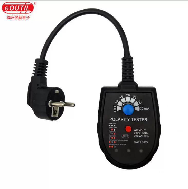 Детектор фазы розетки Трехфазный контур Розетка цепи Детектор утечки S2001 Источник производителя