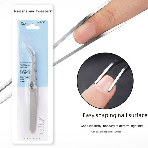 Nail Art Shaping Clip Crystal Armor Light Therapy Armor Glazed Armor Extension Shaping Clip Stainless Steel Multifunctional Double Head Shaping Pliers