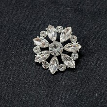 合金镶钻钮扣高脚扣服装辅料