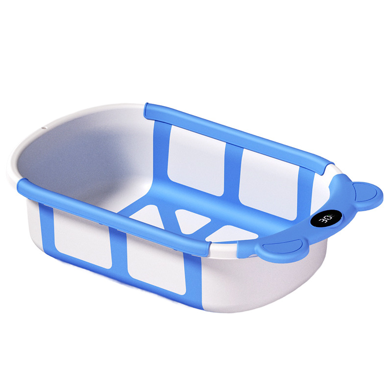 Pequeña bañera plegable para bebés bañera sensible al calor para bebés bañera mágica para bebés bañera para bebés bañera para bebés artículos neonatales