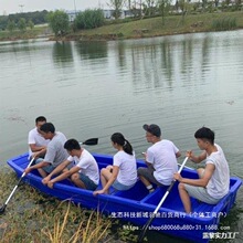 pe牛筋渔船厂家河道清塑料船双人船双层加厚捕鱼观光船钓鱼船养殖