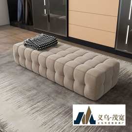 家用可坐沙发长凳卧室床尾凳客厅脚踏墩服装店长条换鞋凳子沙发凳