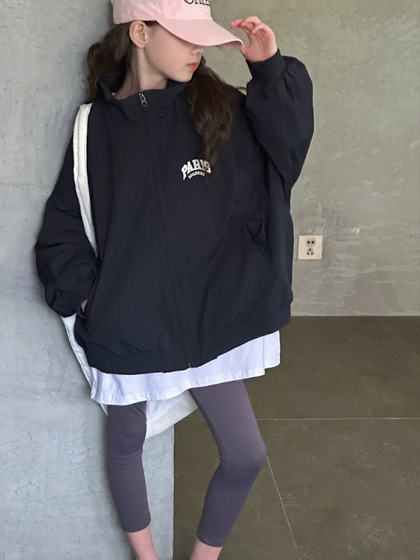 女童休闲棒球服2025秋装新款美式复古高街夹克大童韩版宽松上衣潮|undefined