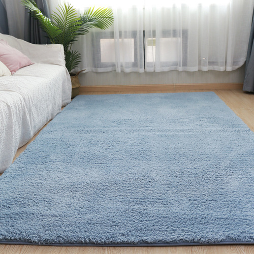 Solid color thickened lambswool living room carpet, bedroom bedside blanket, bay window mat, tatami crawling mat, sofa coffee table blanket