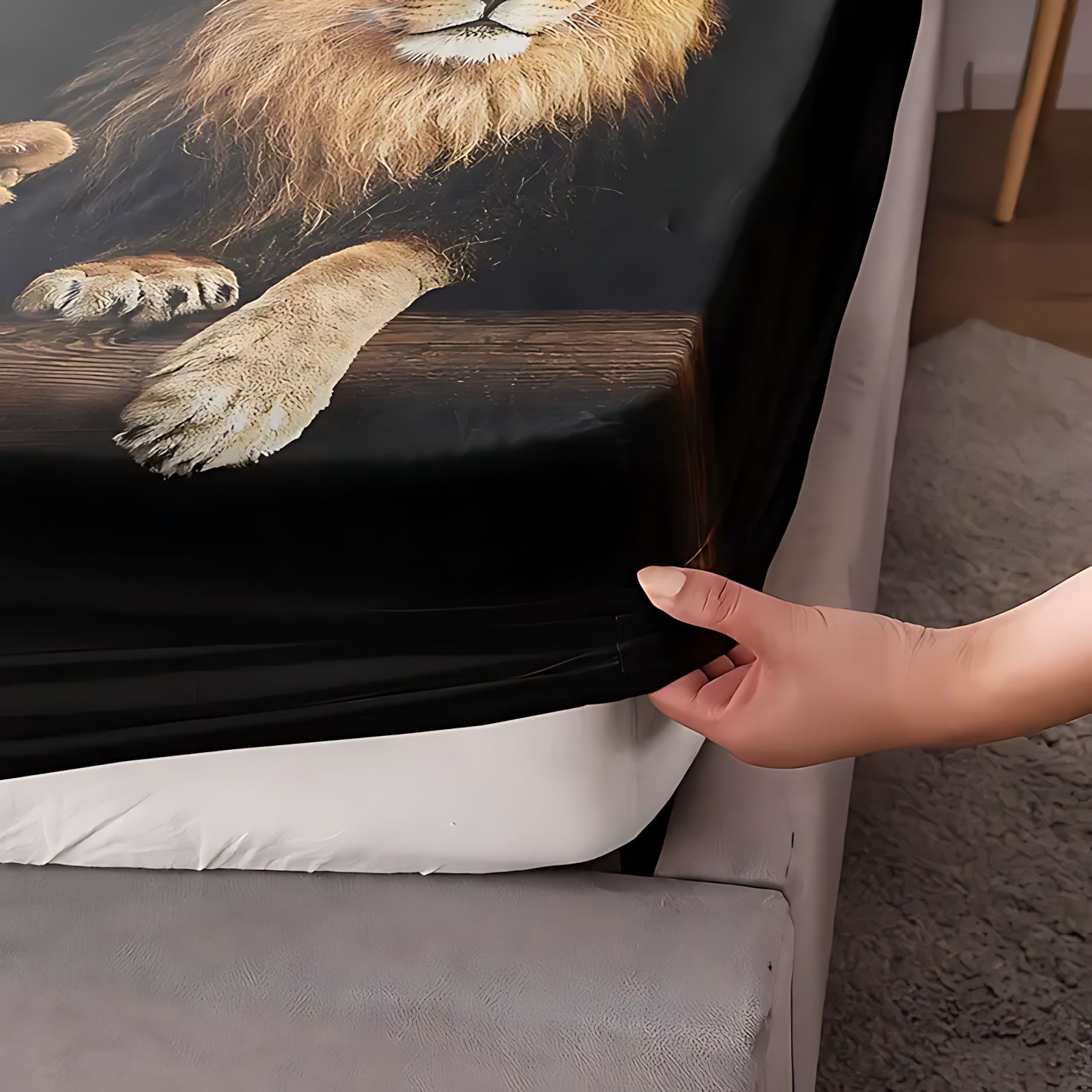 TEMU / JIT estilo de león transfronterizo impresión digital 3D máquina de cama abrasiva Kits fuente fabricante