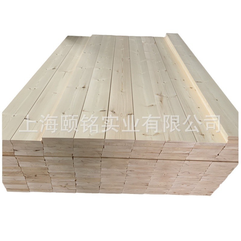 Pine Slatted Spruce Solid Wood Thin Plate Polished Bed Board Wooden Square Decoration Ceiling Partition Frame Wooden Keel