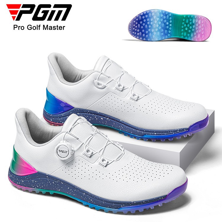 PGM 골프 신발 남성 여름 스포츠 신발 와이드 버전 충격 흡수 손잡이 끈 통기성 미끄럼 방지 골프 신발
