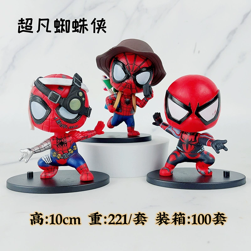 Minifigure, cute handle, doll, Spiderman