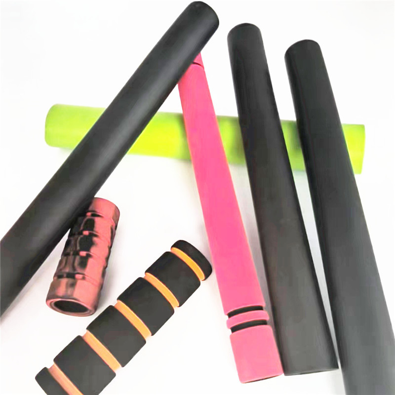 nbr泡棉管 健身器防滑套橡胶发泡管彩色橡塑青蛙跳握笔器卷发棒