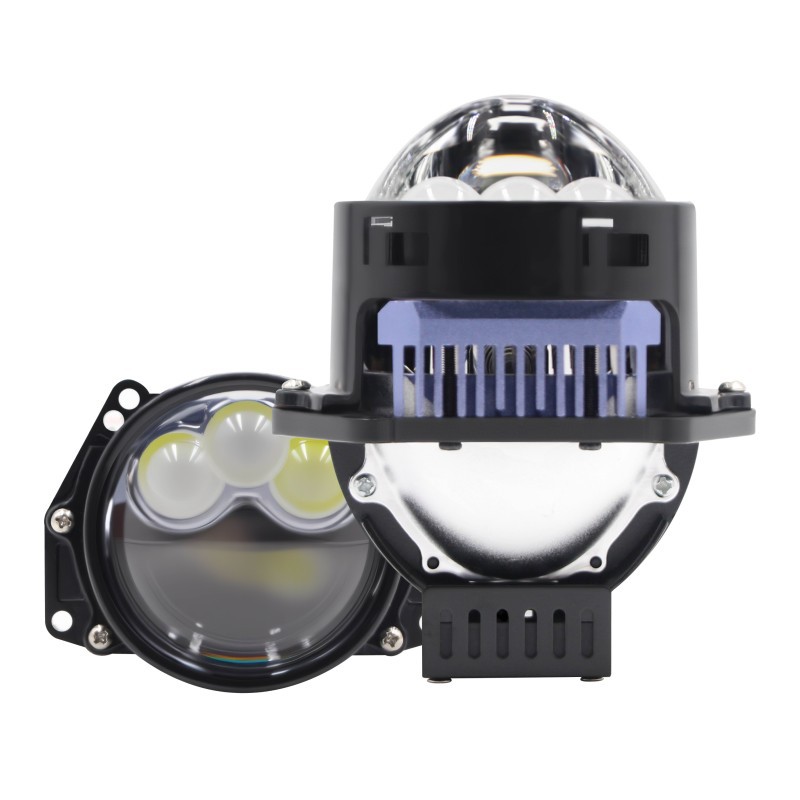 Auto led faro G6 tres lentes de luz láser directa de alta definición de lente de doble luz