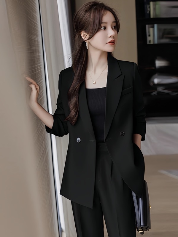西装套装女装高级感职业装正装时尚休闲西服外套西装女阔腿裤套装|undefined
