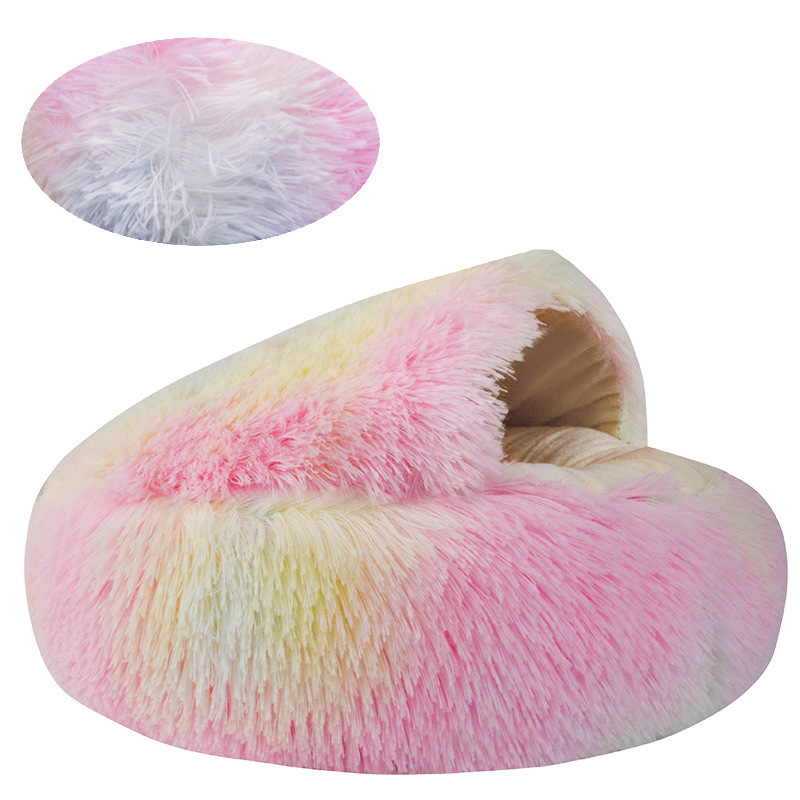 Invierno cálido Shell semi-cerrado gato nido mascota gato cama semi-rodeado nido de perro cerrado nido de gato entrega estándar