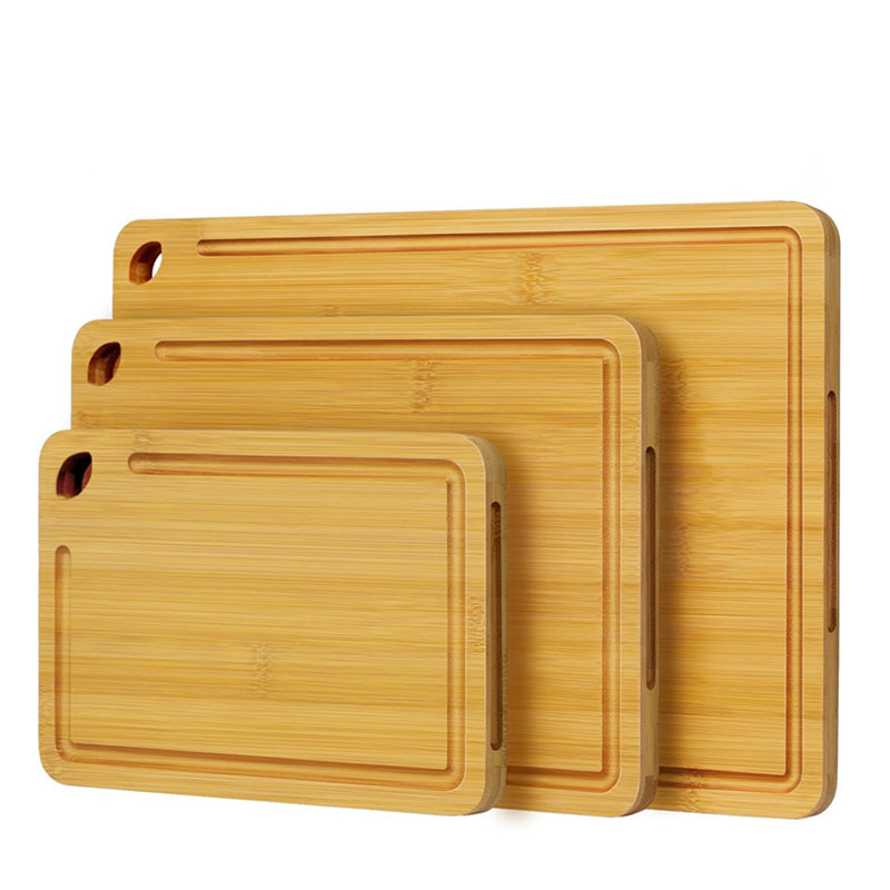 Bamboo Cutting Board Square Double-Sided Classification Cutting Board Three-Piece Set Multi-Functional Deli Picnic Snack Board with Customizable Logo Bamboo Cutting Board Square Double-Sided Classification Cutting Board Three-Piece Set Multi-Functional Deli Picnic Snack Board with Customizable Logo