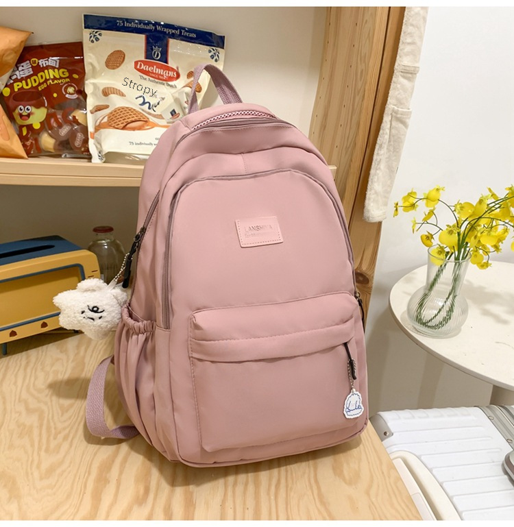 Schoolbag Women's Small Fresh Large Capacity Backpack for Primary and Secondary School Students Travel Durable Fashion All-match Backpack