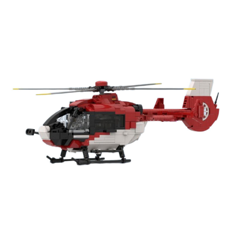 Red Airplane Construction Toy Educational Building Block Model_voghion.com