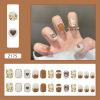 Ultra thin nail stickers, removable multicoloured fake nails for manicure for nails, ready-made product