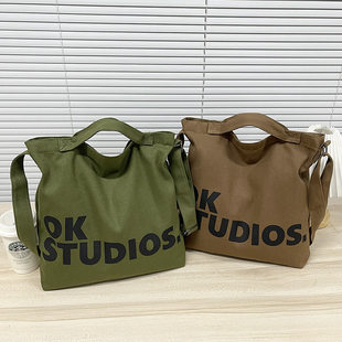 (Cross-border trading), one-shoulder bag, Japanese shoulder bag, capacious cloth bag, for students, Korean style