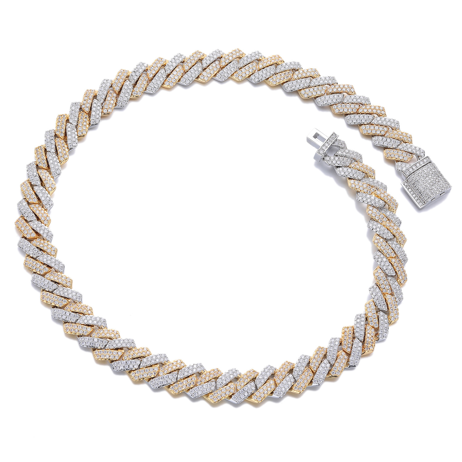 Two-color, platinum, golden, 14mm